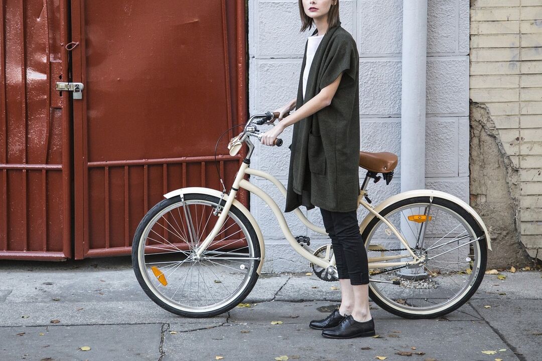Girl with a bicycle